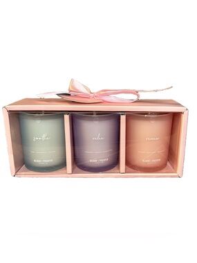 Bloom & Prosper 3-Pack Scented Candle Gift Set Soothe, Relax & Renew